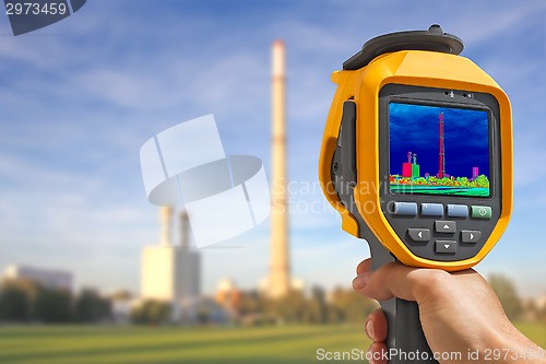 Image of Recording heating chimney