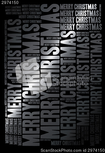 Image of Winter holidays festive typographic background