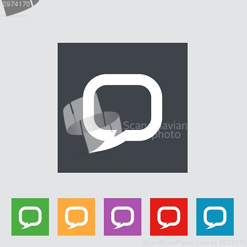 Image of Flat icon of dialog