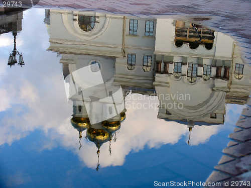 Image of Reflection of Cathedral in the pool