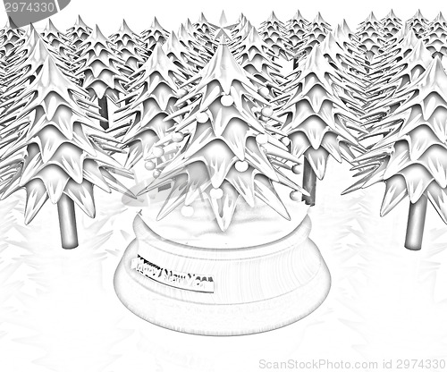 Image of Christmas trees