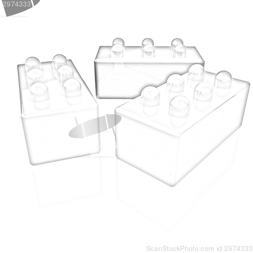 Image of Building blocks on white 