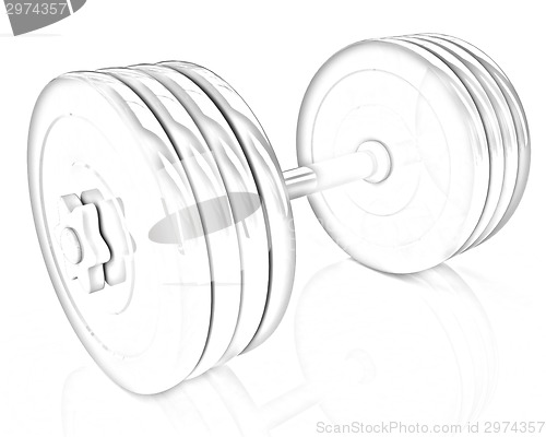 Image of Colorful dumbbell 