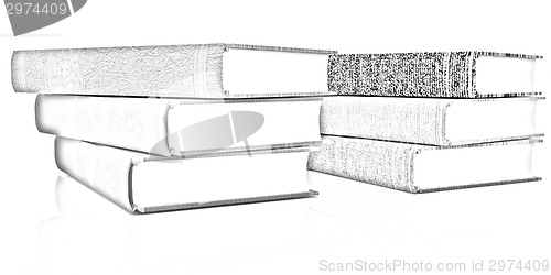 Image of The stack of books