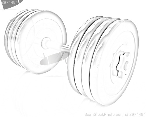 Image of Colorful dumbbell 