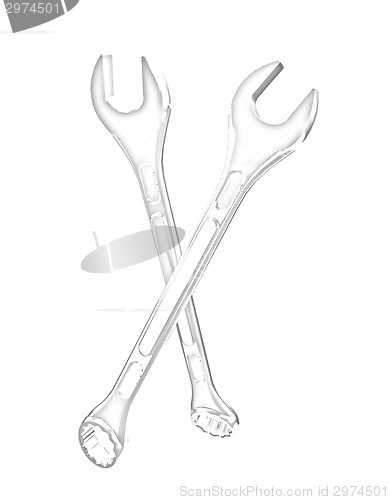 Image of Crossed wrenches 