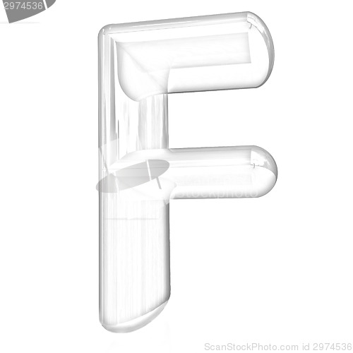 Image of Alphabet on white background. Letter "F"