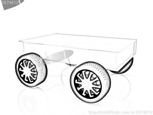 Image of On race cars in the world of knowledge concept