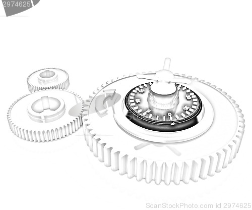 Image of gears with lock