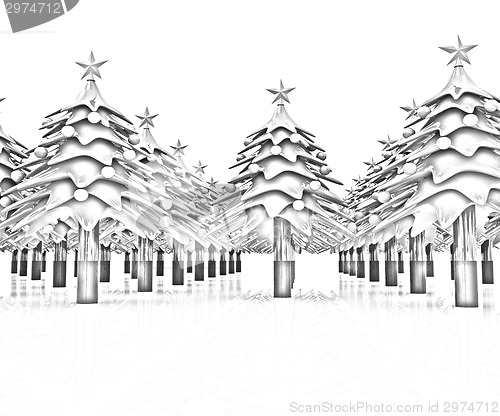 Image of Christmas trees