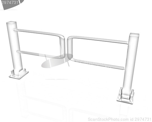 Image of Three-dimensional image of the turnstile