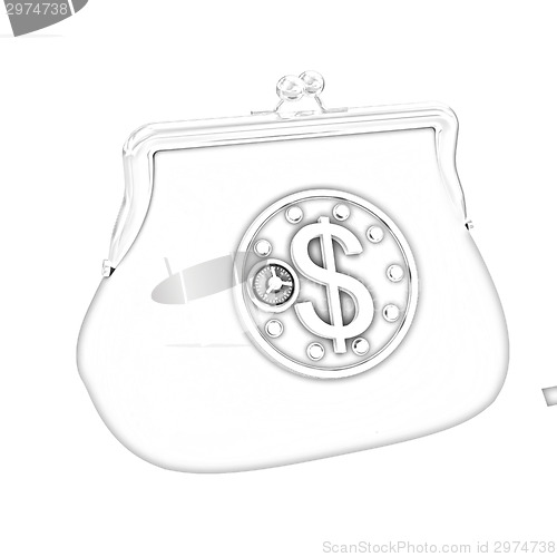 Image of purse safe concept