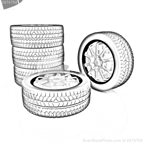 Image of car wheel