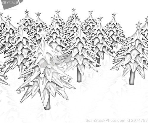 Image of Christmas trees