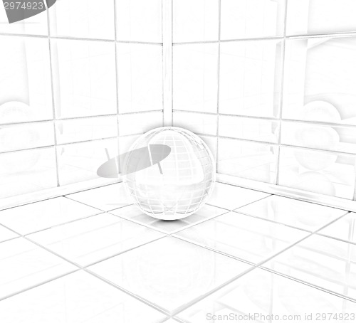 Image of Corner in the room with ball 