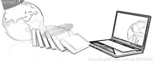Image of concept of online education