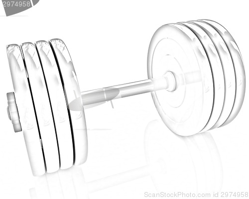 Image of Colorful dumbbell 