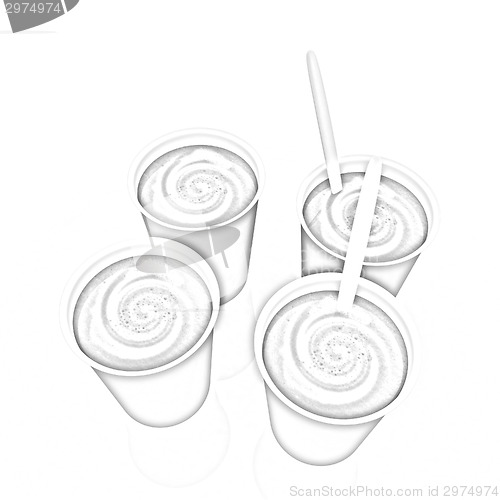 Image of Coffe in fast-food disposable tableware