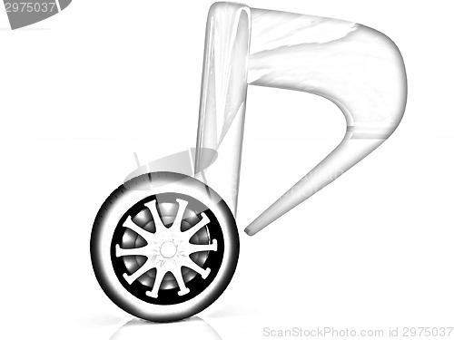 Image of note is car-wheel