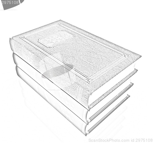 Image of The stack of books 