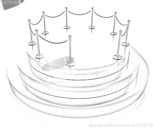 Image of Gold podium 3d 