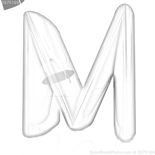 Image of Alphabet on white background. Letter "M"