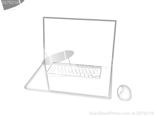 Image of Pink laptop