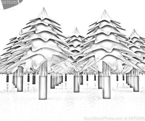 Image of Christmas trees