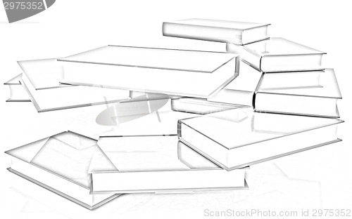 Image of colorful real books