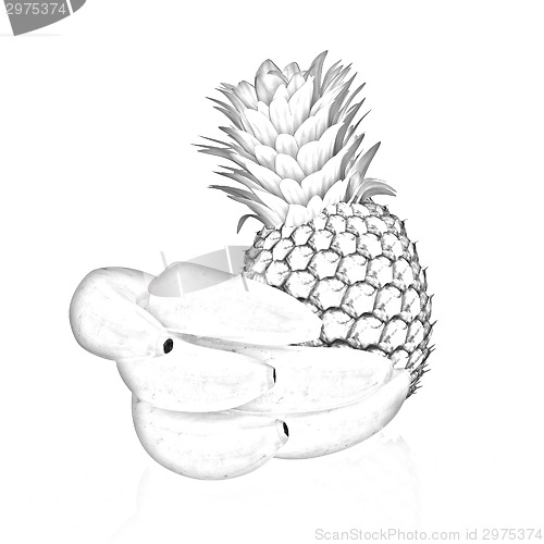 Image of pineapple and bananas