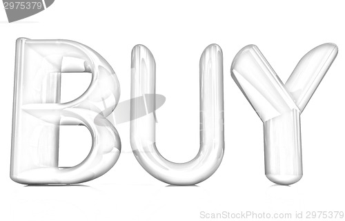 Image of 3d text "BUY"