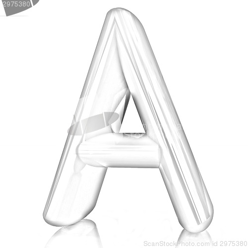 Image of Alphabet on white background. Letter "A"