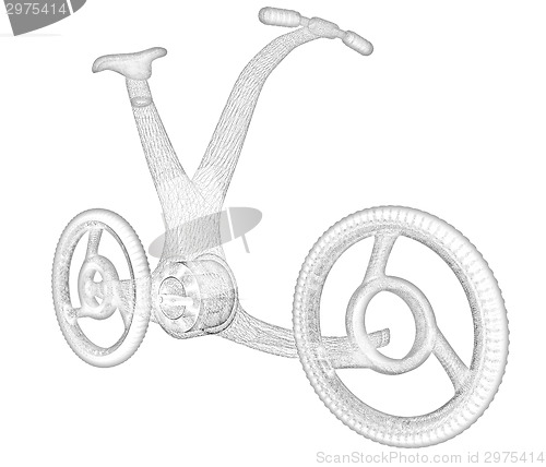 Image of 3d modern bike concept