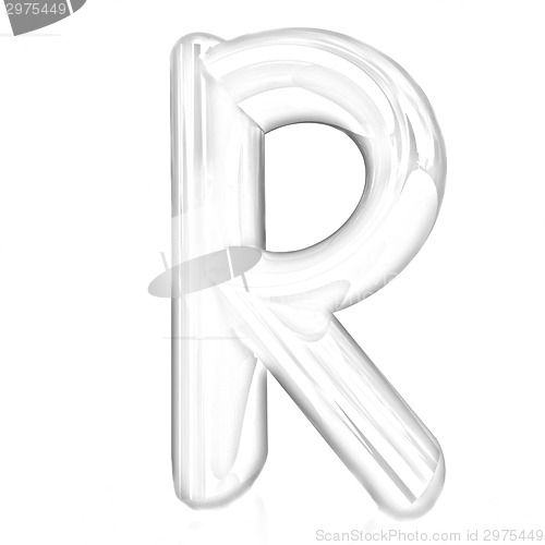 Image of Alphabet on white background. Letter "R"