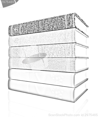 Image of The stack of books