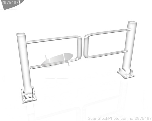 Image of Three-dimensional image of the turnstile