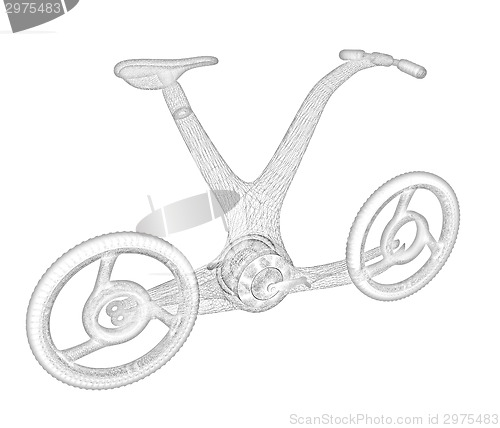 Image of 3d modern bike concept