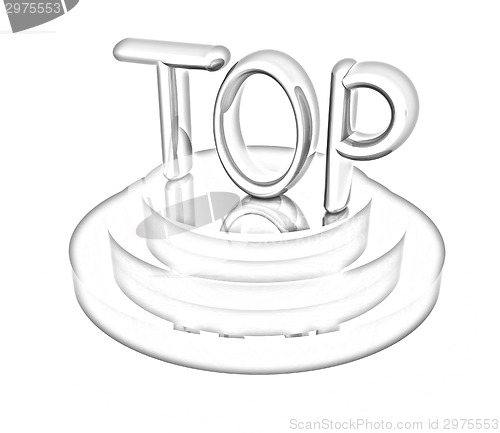 Image of Top icon on white background