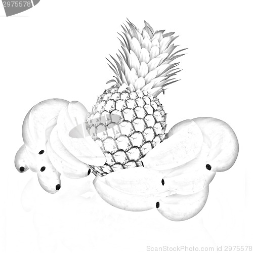 Image of pineapple and bananas