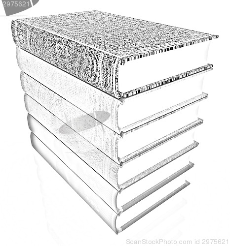 Image of The stack of books