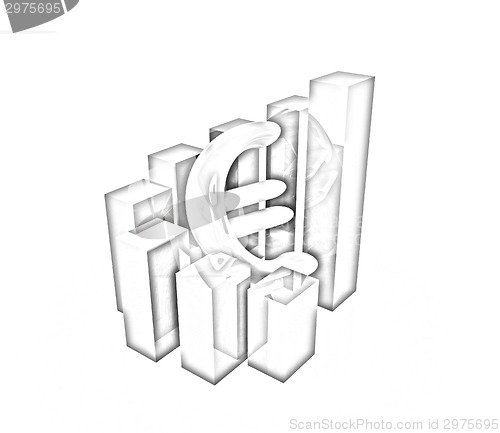 Image of Currency euro business graph