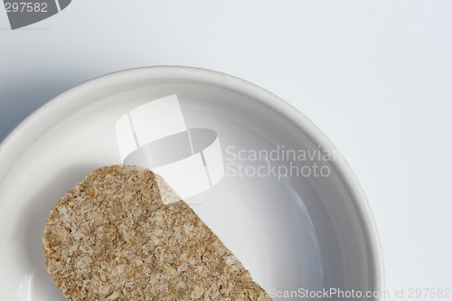 Image of one wheat biscuit cereal