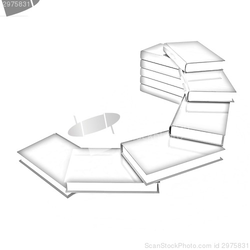 Image of colorful real books