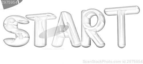 Image of "start" 3d red text