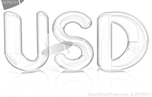 Image of USD 3d text