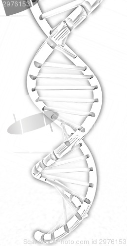 Image of DNA structure model