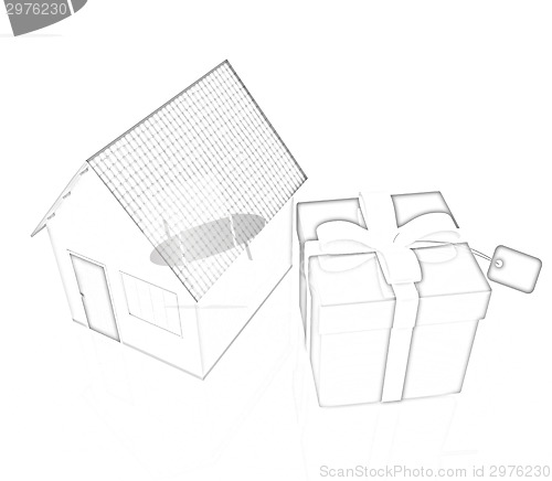Image of Houses and gift 