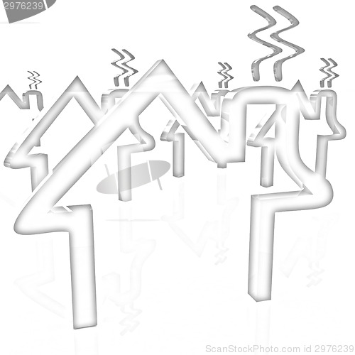Image of Save energy houses concept 