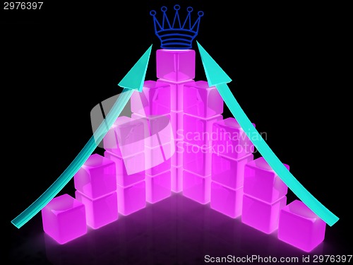 Image of cubic diagramatic structure and crown