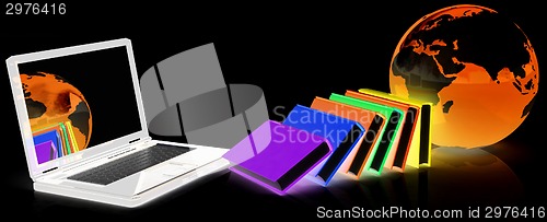 Image of concept of online education